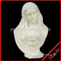 White Color Marble Bust Head Sculpture For Mother And Baby YL-T105